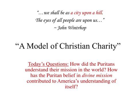 a model of christian charity pdf